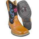 Bota De Criança Country Original Caminhos da Roça Cano Médio Bordado Ref: kj46-1