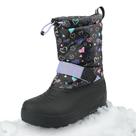 Bota de inverno Northside Frosty para crianças preta/roxa tamanho 5US