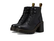 Bota de moda feminina Dr. Martens Jesy preta Sendal tamanho 8