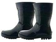 Bota de pvc cano medio preta n 45 plastcor