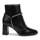 Bota De Salto Cano Baixo Mississipi Com Strass J0355 7 cm