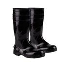 Bota de Segurança Pvc Impermeável EPI Cano Longo Preta Bico e Forro CA 37455 Bracol