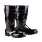 Bota de Segurança Pvc Impermeável EPI Cano Longo Preta CA 37455 Bracol