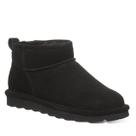 Bota de tornozelo BEARPAW feminina, curta, preta, tamanho 5, inverno