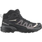 Bota de Trilha Feminina Salomon X Ultra 360 Mid GTX Gore-Tex Preta e Cinza