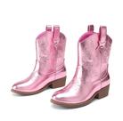 Bota DREAM PAIRS Cowgirl Rosa Tamanho 13 Infantil Bordada Bota DREAM PAIRS Cowgirl Rosa Tamanho 13 Infantil Bordada
