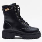 Bota Easy Lança Perfume Coturno Passante In26 Preto Feminino Bota Easy Lança Perfume Coturno Passante In26 Preto Feminino