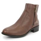 Bota em Couro Arietto Cano Curto Café