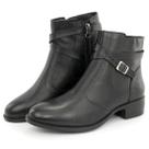 Bota em Couro Arietto Cano Curto Preta