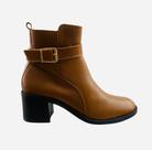 Bota em couro caramelo Lia Line 71644