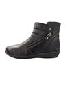Bota em couro rasteira azul marinho- jgean - gd0006