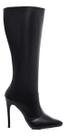 Bota Feminia Montaria Cano Alto Coturno Longo Bico Fino Salto Agulha