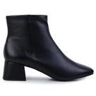 Bota Feminina 365 Soft Cano Curto Couro Preto - 20218B.9751