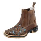Bota Feminina A Laser Sola Jump Bico Quadrado Moda Country RR BOTAS