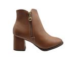 Bota Feminina Adulto Napa Zurique Modare Confortável Cor:BegeTamanho:37