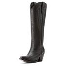 Bota feminina ARIAT Casanova de couro de obsidiana larga 9,5 EUA/40 UE