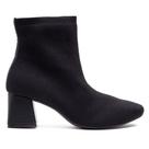 Bota Feminina Bebecê Bico Quadrado Malha Knit 43472 -43484