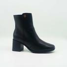 Bota Feminina Bebecê Couro Cano Curto Salto Grosso Elegante T6212-101
