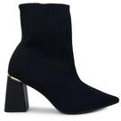 Bota Feminina Bebecê Knit Salto Bloco Preta - T7022 Bota Feminina Bebecê Knit Salto Bloco Preta - T7022