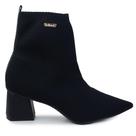 Bota Feminina Bebecê Malha Knit Preto - T3842 Bota Feminina Bebecê Malha Knit Preto - T3842