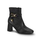 Bota Feminina Beira Rio Cano Curto Ziper Confortável Original -