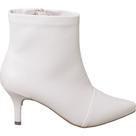 Bota Feminina Bico Fino Cano Curto Salto Confortável Novo