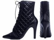Bota Feminina Bico Fino Matelassê Branca Torricella AVS 67001A