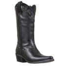 Bota Feminina Bico Fino Preta Cow Way 35405