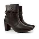Bota Feminina Bico Fino Salto Alto Fashion Confortável Amarrar OLZZY