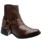 Bota Feminina Botinha Coturno Em Sintético e Detalhe em Aplicaque (SL16021)