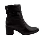 BOTA FEMININA BOTTERO 346917 EM COURO SALTO BLOCO 6CM ATÉ 40 Cor:PretoTamanho:39