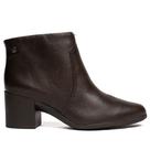 Bota Feminina Bottero Cano Curto Couro Burnish Marrom