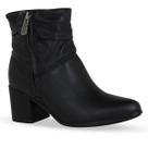Bota Feminina Bottero Cano Curto Couro Salto Bloco 346907
