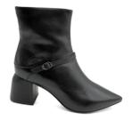Bota Feminina Bottero Cano Curto de Couro 362105 Preto