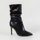 Bota Feminina Bottero Couro Salto Fino 378201 Preto