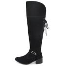 Bota Feminina Br2 Over Nobuck Amarração Montaria Cano Alto