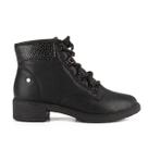 Bota Feminina Campesí Cano Baixo Almeria Glitter Preta L9136