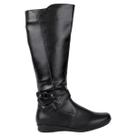 Bota Feminina Cano Alto Mooncity Fivela Moda 71146