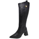 Bota Feminina Cano Alto Salto Bloco Elegante Moderna Bebecê