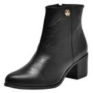 Bota Feminina Cano Baixo Conforto Leve Couro Via Marte