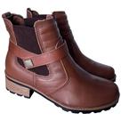 Bota Feminina Cano Baixo Coturno de Couro Pegada Lançamento Outono Inverno 281412