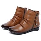 BOTA FEMININA CANO BAIXO DE COURO, Ref.: 0703 , MARCA KAUANY CALÇADOS