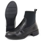 Bota Feminina Cano Baixo Preta Neoprene Bota Feminina Cano Baixo Preta Neoprene