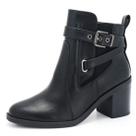 Bota Feminina Cano Baixo Salto Bloco Confortável Comfortflex