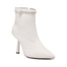 Bota Feminina Cano Curto Bico Fino Salto Alto Strass Brilho
