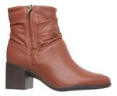 Bota Feminina Cano Curto Bottero Couro Caramelo 346907