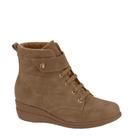 Bota Feminina Cano Curto Conforto Anabela Modare 7085.205 - Castanho - 37