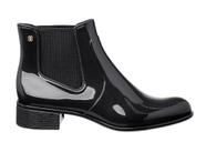 Bota feminina cano curto Margot Preta PJ4921 Petite Jolie verniz - nova