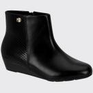 Bota Feminina Cano Curto Modare Salto Anabela Baixo 7076.100.25530