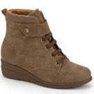 Bota Feminina Cano Curto Modare Salto Anabela Baixo 7085.205.31246 -